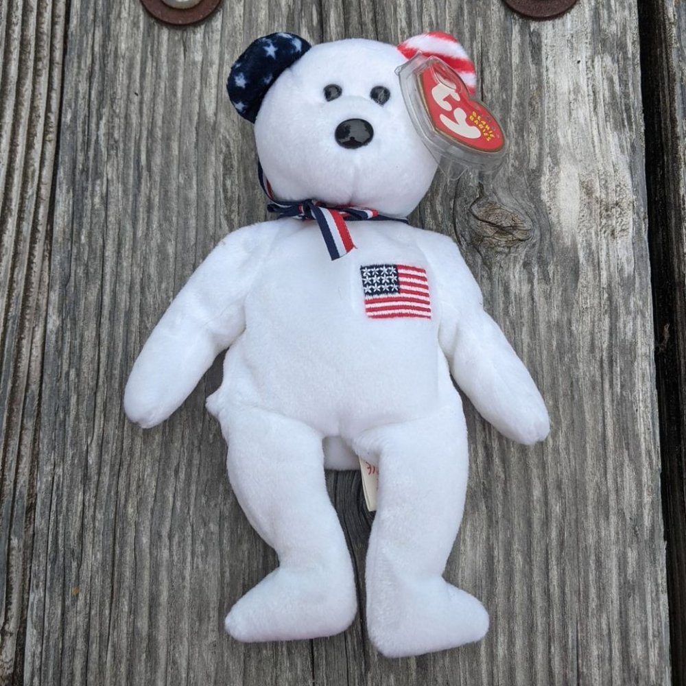 4th of July Patriotic Ty Beanie Babies Set of 3 Bundle - Picture 2 of 16